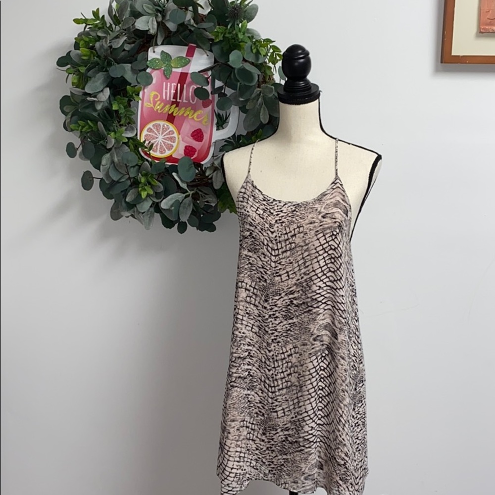 De Philo Animal Print Mini Dress